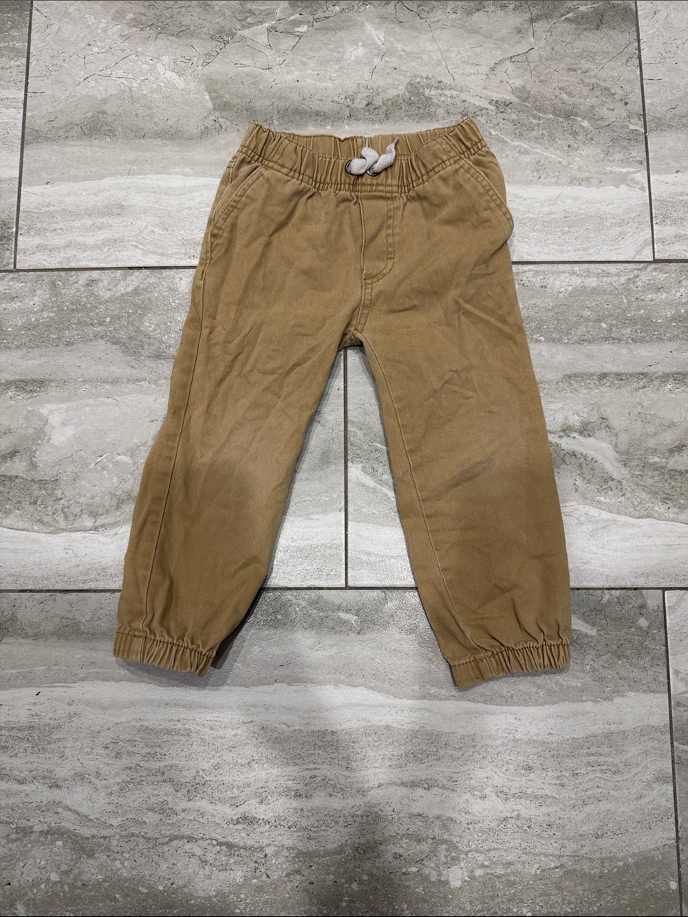 Calvin Klein Jeans Kids Tan Elastic Waist Joggers